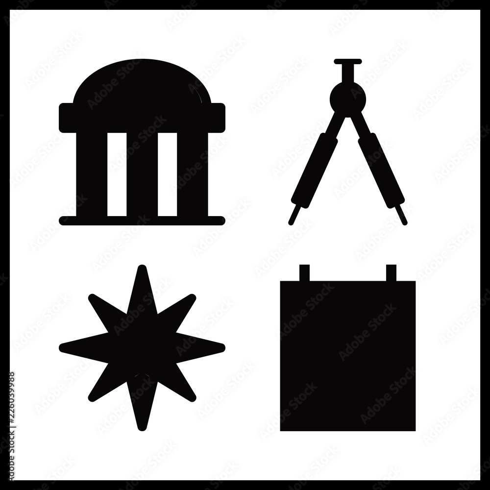east vector icons set. windrose, compass, temple and seventeen in this set. east vector icons set. windrose, compass, temple and seventeen in this set.