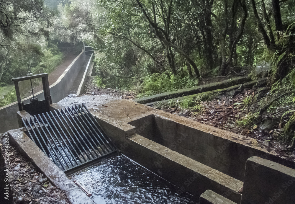 famous watering system, the so called Levadas on Madeira Island, Portugal famous watering system, the so called Levadas on Madeira Island, Portugal
