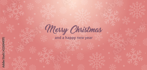 elegante und moderne Weihnachts-Grußkarte mit Merry Christmas