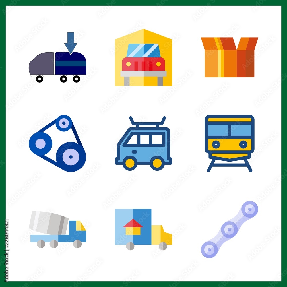 delivery icon. transportation and van vector icons in delivery set. Use this illustration for delivery works. delivery icon. transportation and van vector icons in delivery set. Use this illustration for delivery works.