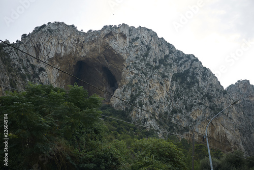 Modello, Italy - September 10, 2018 : Mountain erosion