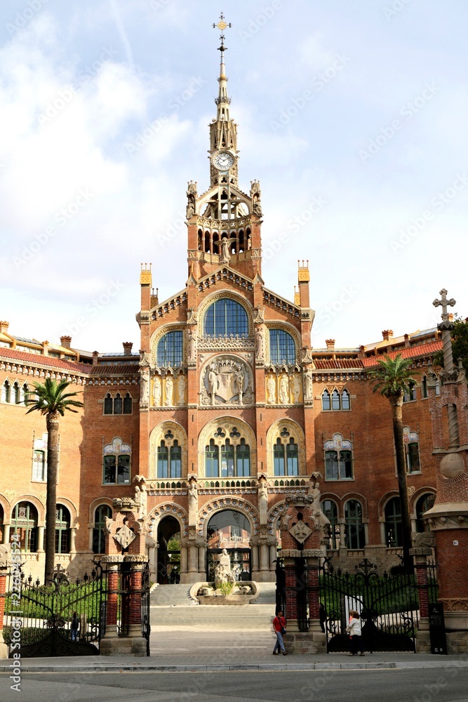 barcelona, Hospital de la Santa Creu i Sant Pau, Hospital of the Holy Cross and Saint Paul, spain, architect Lluís Domènech i Montaner., UNESCO World Heritage Site, buildings, modern,