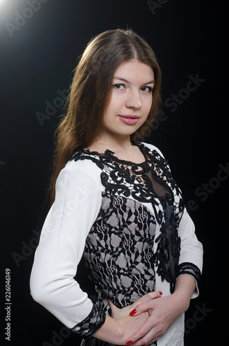 beautiful girl in the Studio