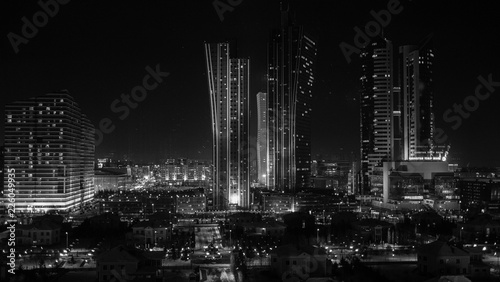 Night view of Astana  Kazakhstan s capital city