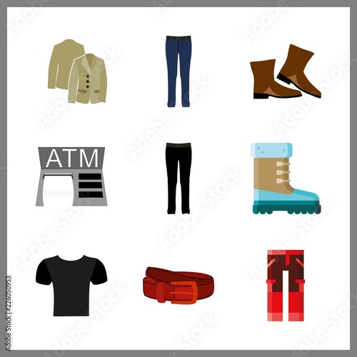 human icons set. autumn, front, shoe and wet graphic works