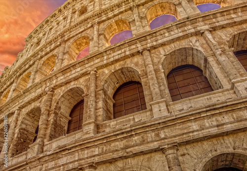 The Roman Coliseum in the city of Rome, Italy © vicenfoto