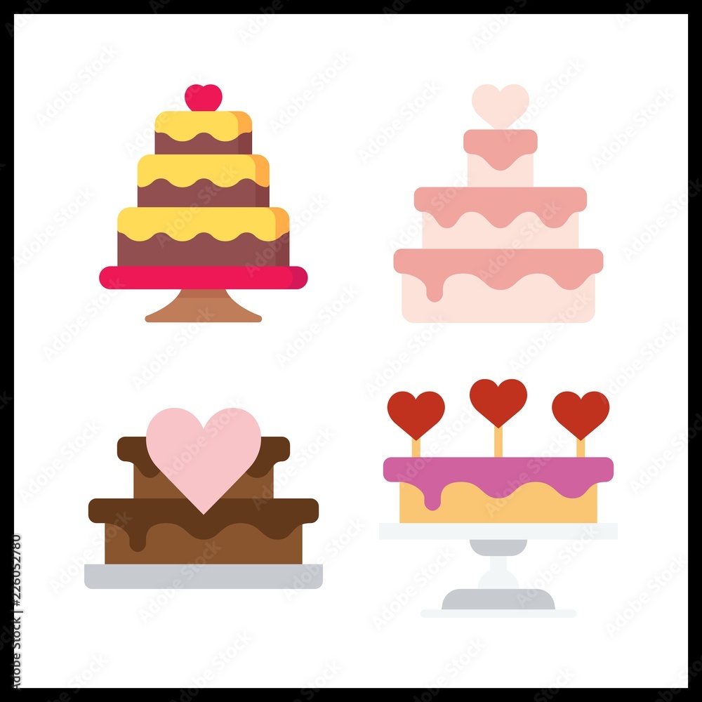bakery icon. wedding cake vector icons in bakery set. Use this illustration for bakery works. bakery icon. wedding cake vector icons in bakery set. Use this illustration for bakery works.
