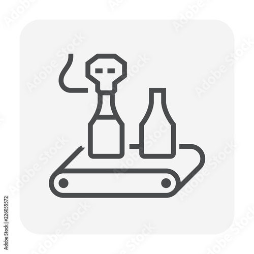 robot bottle icon