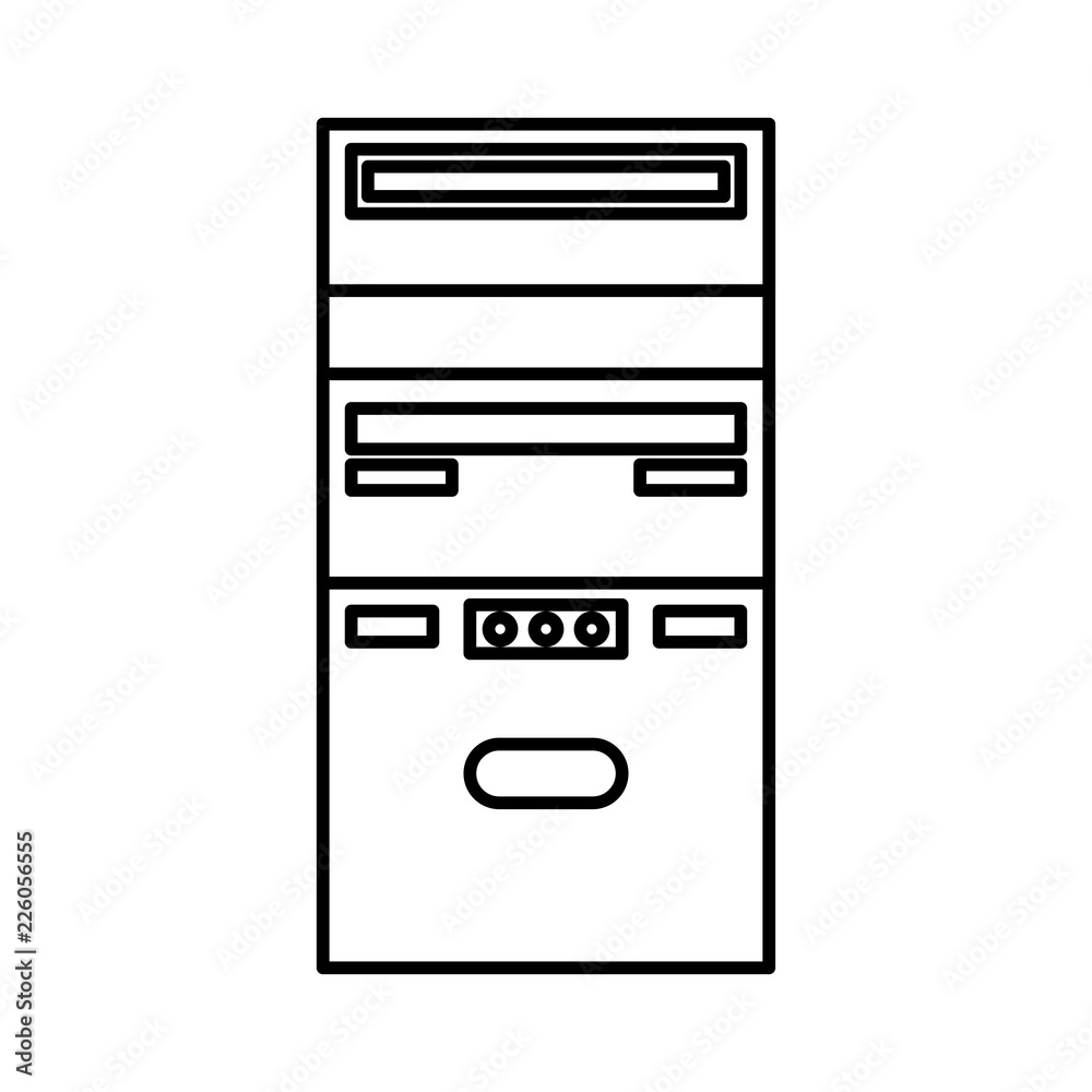 tower storage data computer isolated image tower storage data computer isolated image