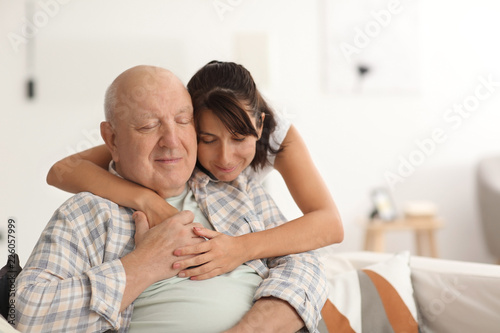 Happy elderly man with his ...