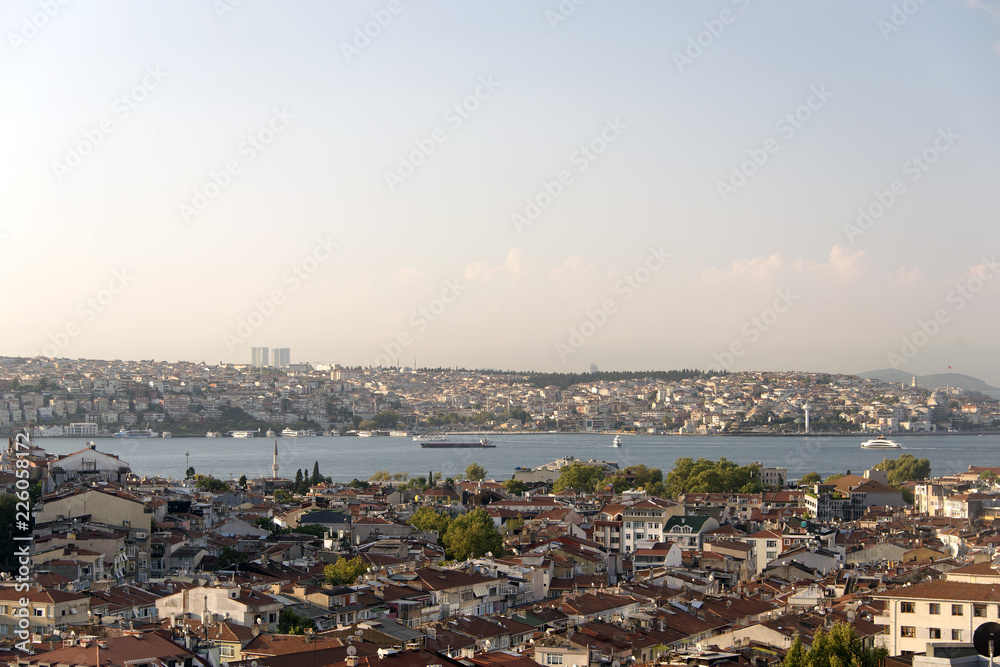 A cityscape view of Istanbul, Turkey