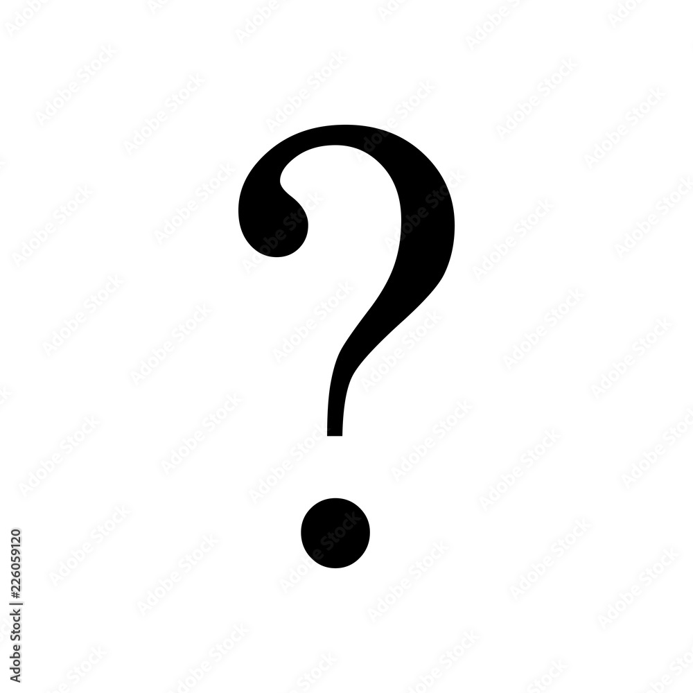 Question vector icon, ask symbol. Simple illustration, flat design for web or mobile app Question vector icon, ask symbol. Simple illustration, flat design for web or mobile app