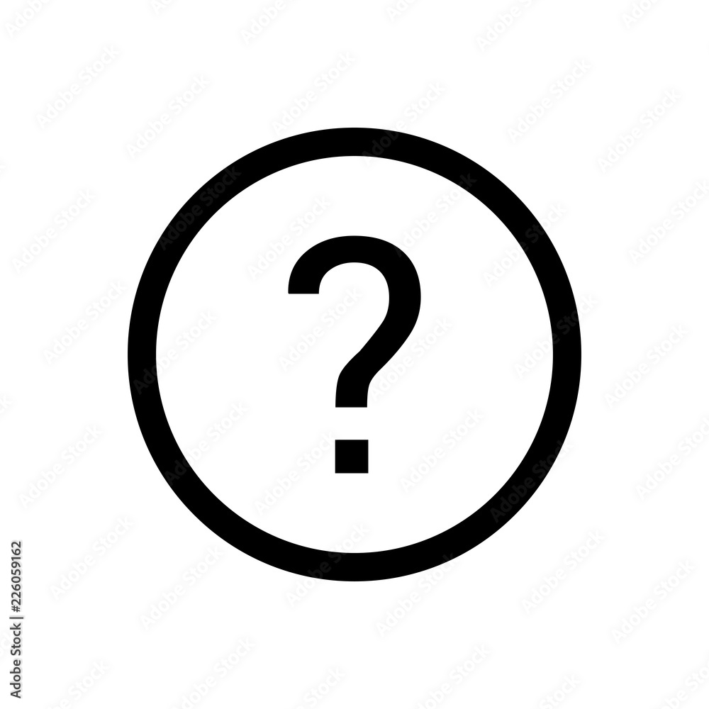 Question vector icon, ask symbol. Simple illustration, flat design for web or mobile app Question vector icon, ask symbol. Simple illustration, flat design for web or mobile app