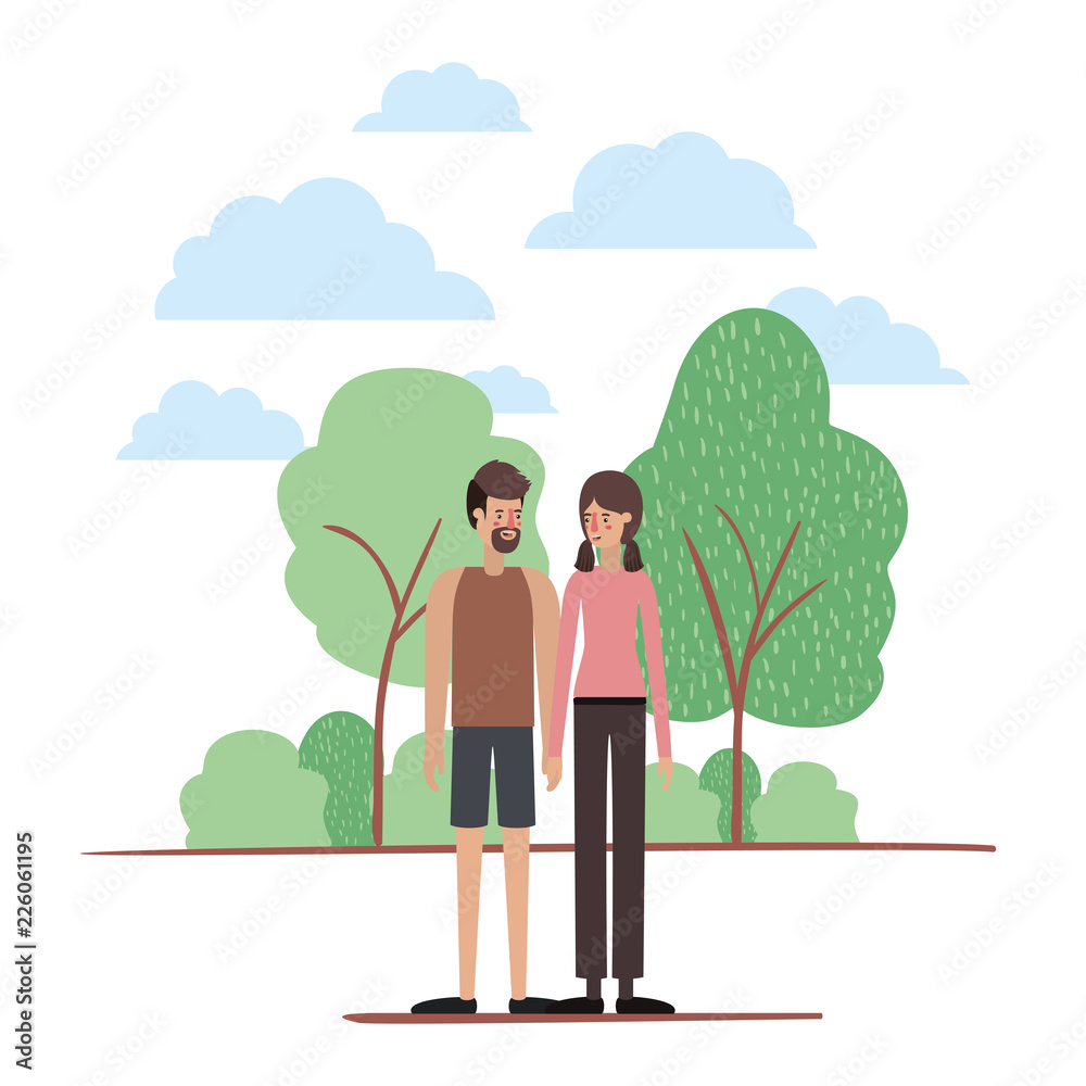 couple on the park avatars characters couple on the park avatars characters