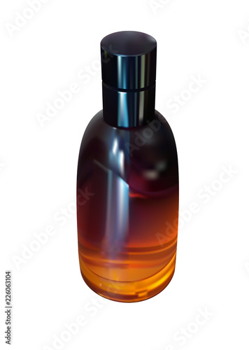 perfume in orange bottle