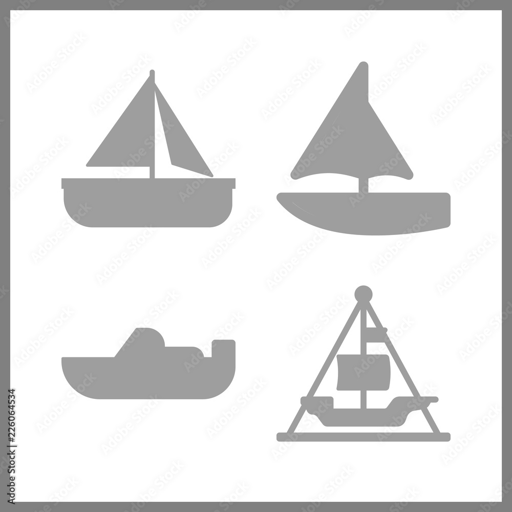 4 sail icon. Vector illustration sail set. sailboat and sail boat icons for sail works 4 sail icon. Vector illustration sail set. sailboat and sail boat icons for sail works