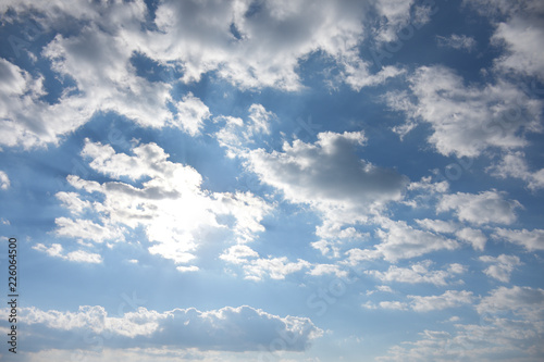 blue sky with clouds