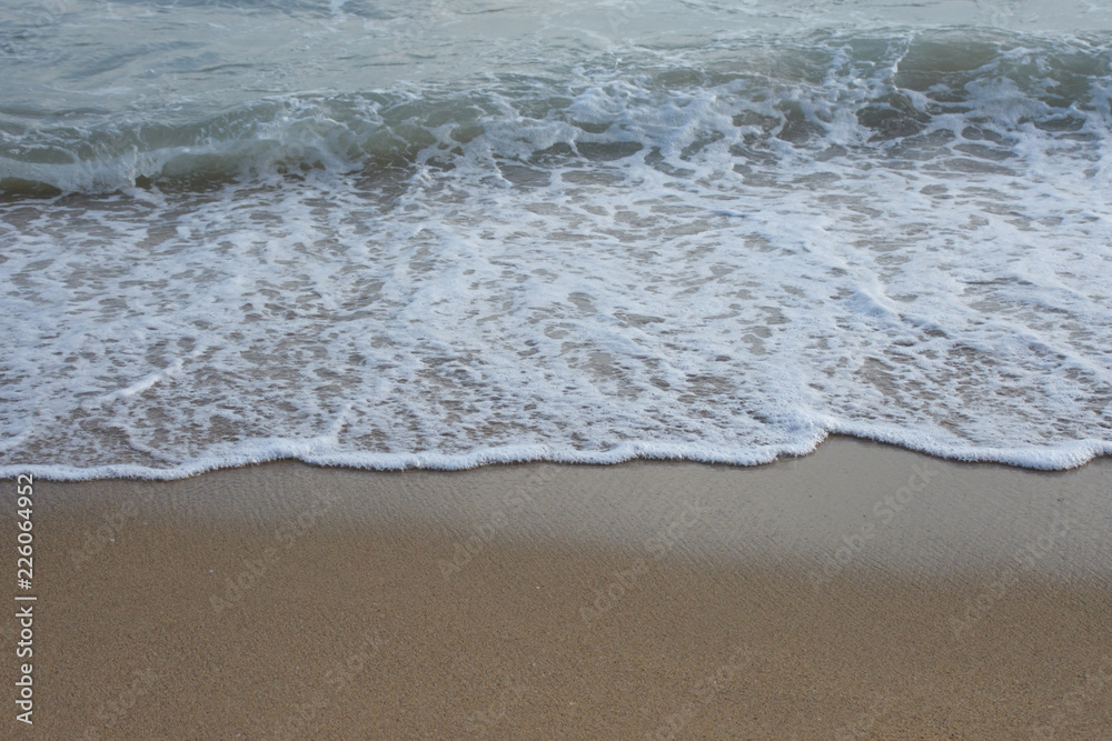 waves on the beach