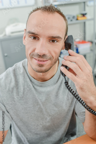 Call centre worker