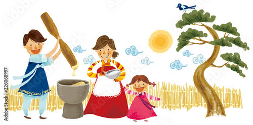 Family gridding food