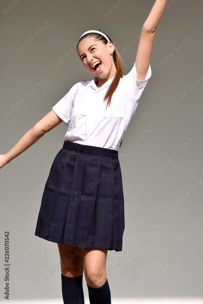 Cute Colombian Youngster And Freedom Wearing Skirt Cute Colombian Youngster And Freedom Wearing Skirt