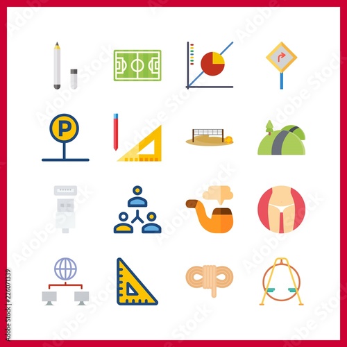 line icon. road and road sign vector icons in line set. Use this illustration for line works.