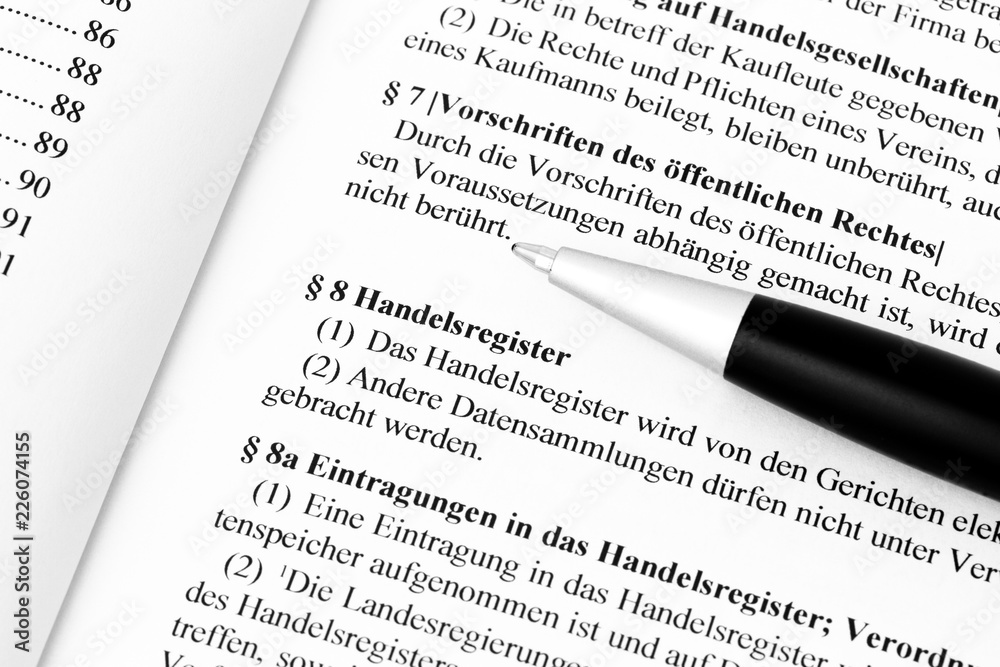 Handelsregister Paragraph Handelsgesetzbuch Handelsregister Paragraph Handelsgesetzbuch