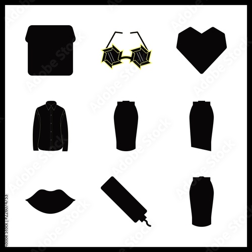 cute icon. love and socket vector icons in cute set. Use this illustration for cute works.