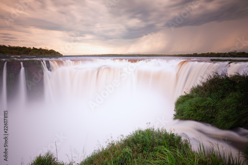 devil's throat, dramatic landscape of Iguazu waterfalls photo