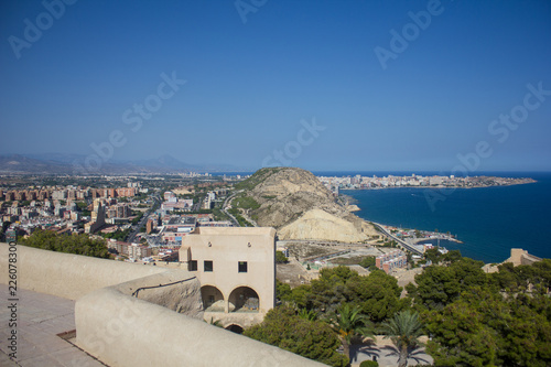 the sea in the city of Alicante Spain