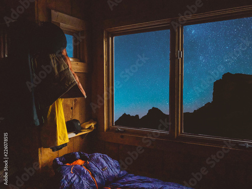 Hiking landscapes with night scapes and stars including outdoor beautiful wall art and office decor. Tenting in the Cascades of North America.