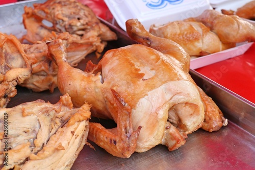 Tasty chicken at street food
