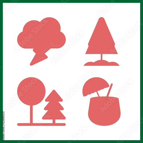 path icons set. panorama, relax, leaf and landscape graphic works