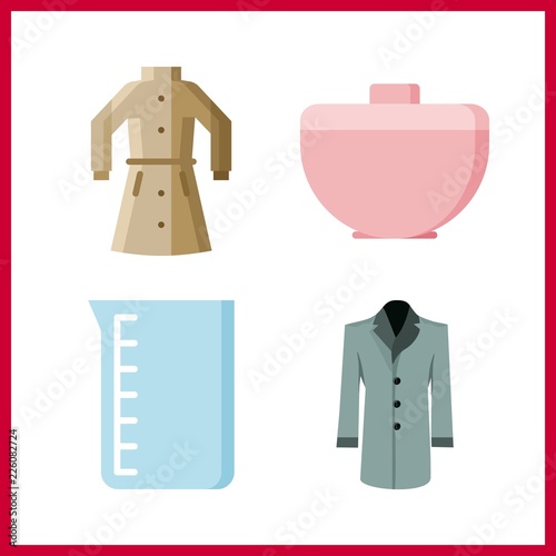 plant icon. coat and crucicle vector icons in plant set. Use this illustration for plant works.