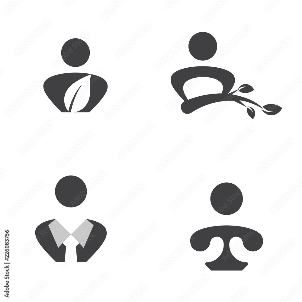 Human Agency Set Idea Abstract Silhouette Illustration Icon Logo Design Template Element Vector Human Agency Set Idea Abstract Silhouette Illustration Icon Logo Design Template Element Vector