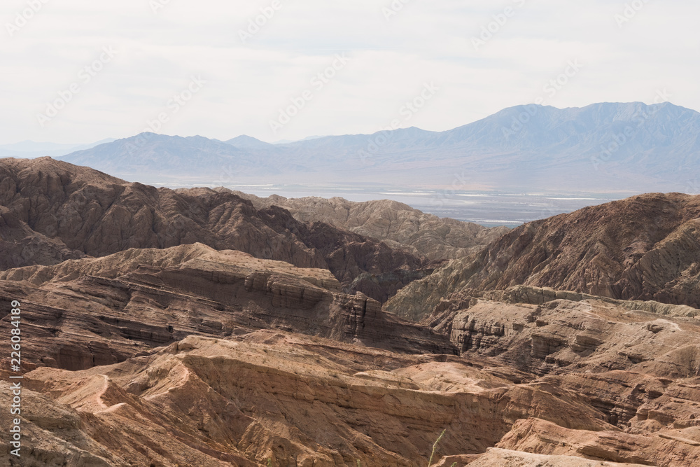 Panoramic of the California Desert Hills