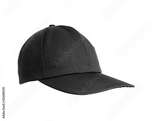 Black hat isolated on white background.
