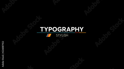 Colorblock Typography Title