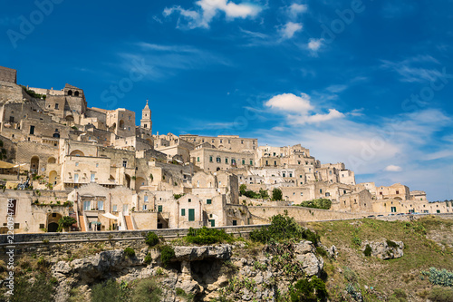 Panorama of the old city of Matera, European Capital of Culture 2019