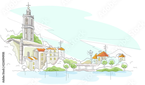 Buildings at the waterfront