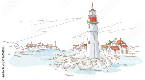 Lighthouse at the coast