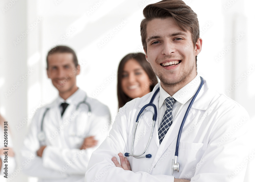 Fototapeta premium closeup.successful doctors of his colleagues