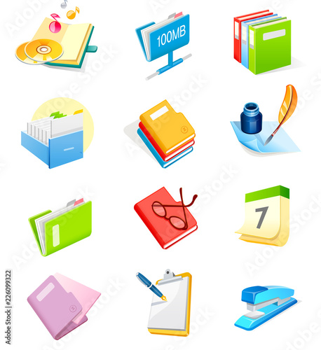 Various office supply items