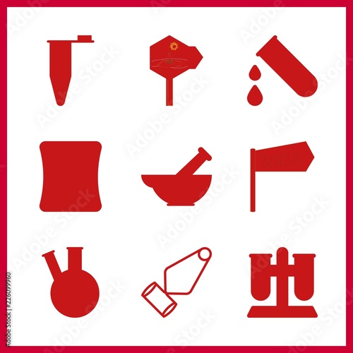 9 preparation icons set