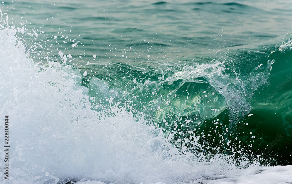 Raging Black Sea. Big wave with sea foam Raging Black Sea. Big wave with sea foam