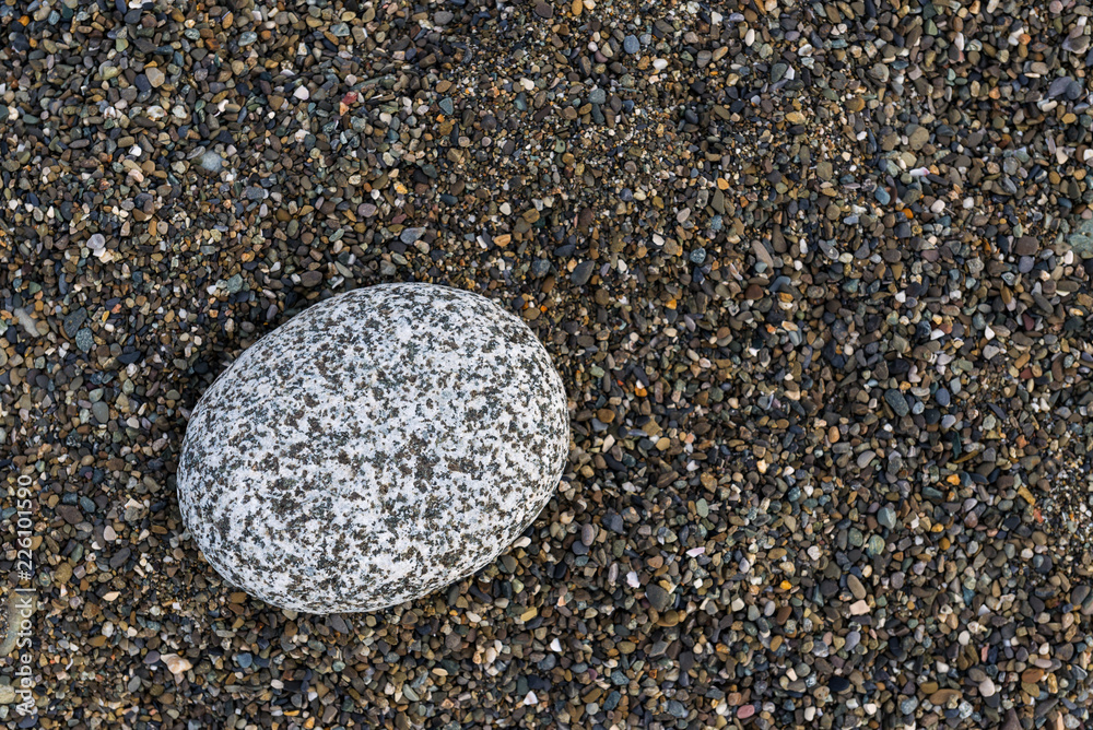 Background with different color sea stones Background with different color sea stones