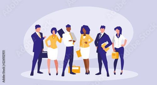 business people elegant avatar character