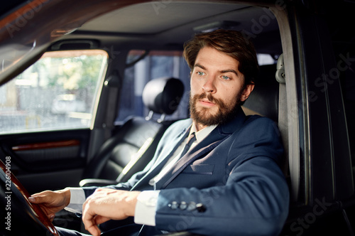luxury business man in car © SHOTPRIME STUDIO