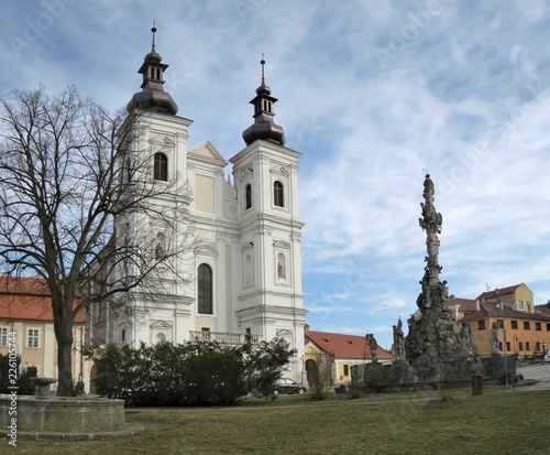 church in Lomnice u Tisnova in Moravia in Czech Republic