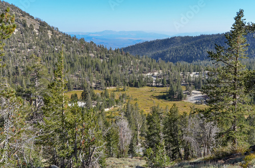 Tahoe Meadows in Sierra Nevada near Mount Rose Pass photo